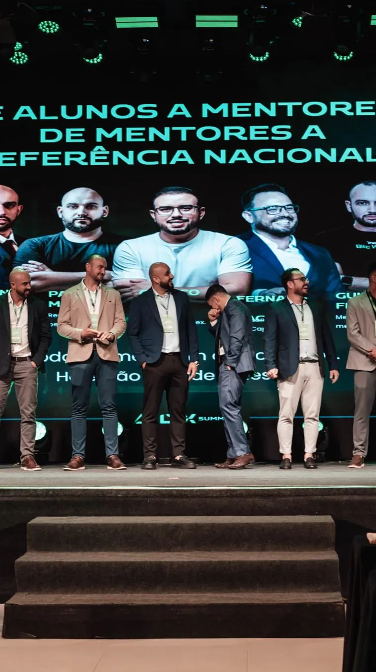 Mentores da LTX no palco: de alunos a mentores